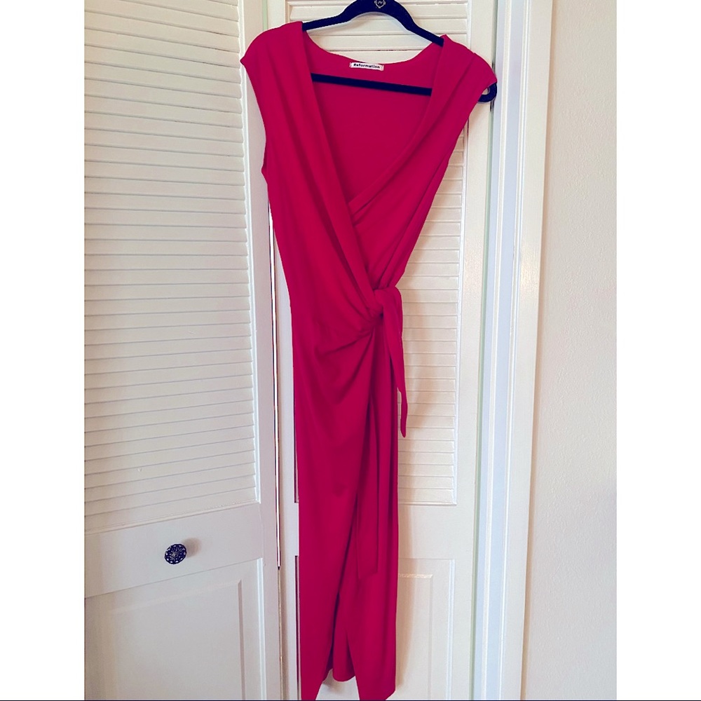 RARE Reformation Sage Dress in Red, S